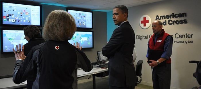 social media command center red cross