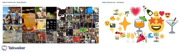 Images and emojis for world cocktail day - Best brand intelligence software