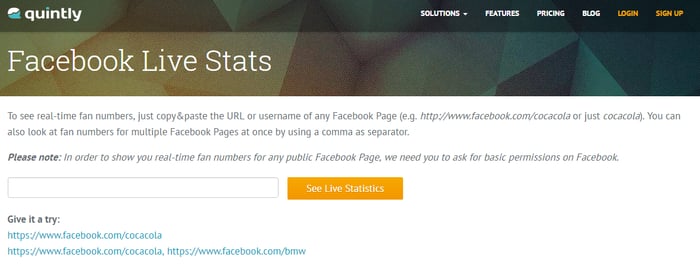 Quintly - Social Media Analytics tools