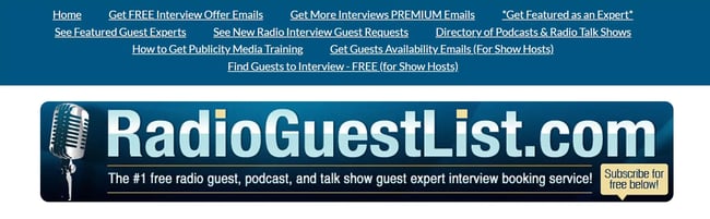 RadioGuestList - PR tools