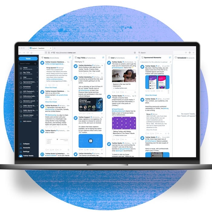 Tweetdeck - social media monitoring tools