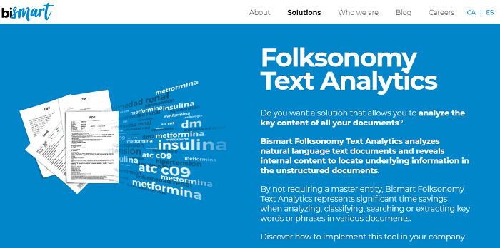 Bismart Folksonomy finding specific information