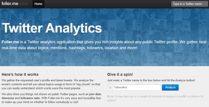 Foller.me - Twitter analytics tool