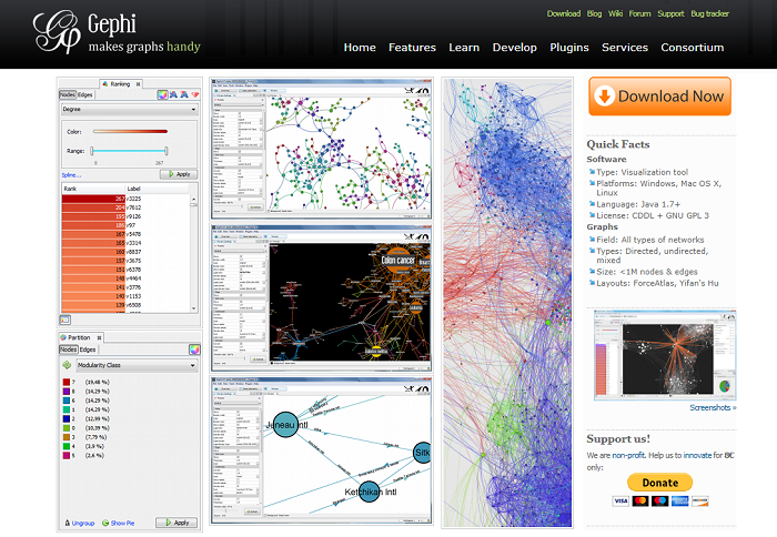 Gephi - open graph viz platform