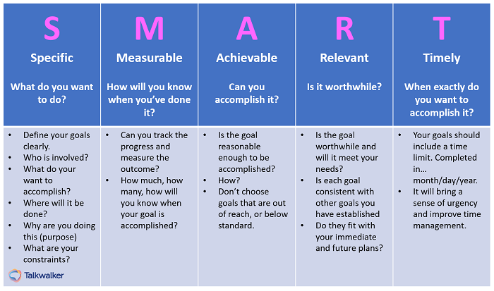 SMART goals for consumer behavior audit