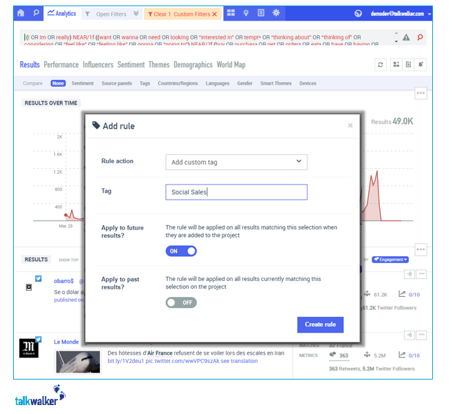 talkwalker dashboard